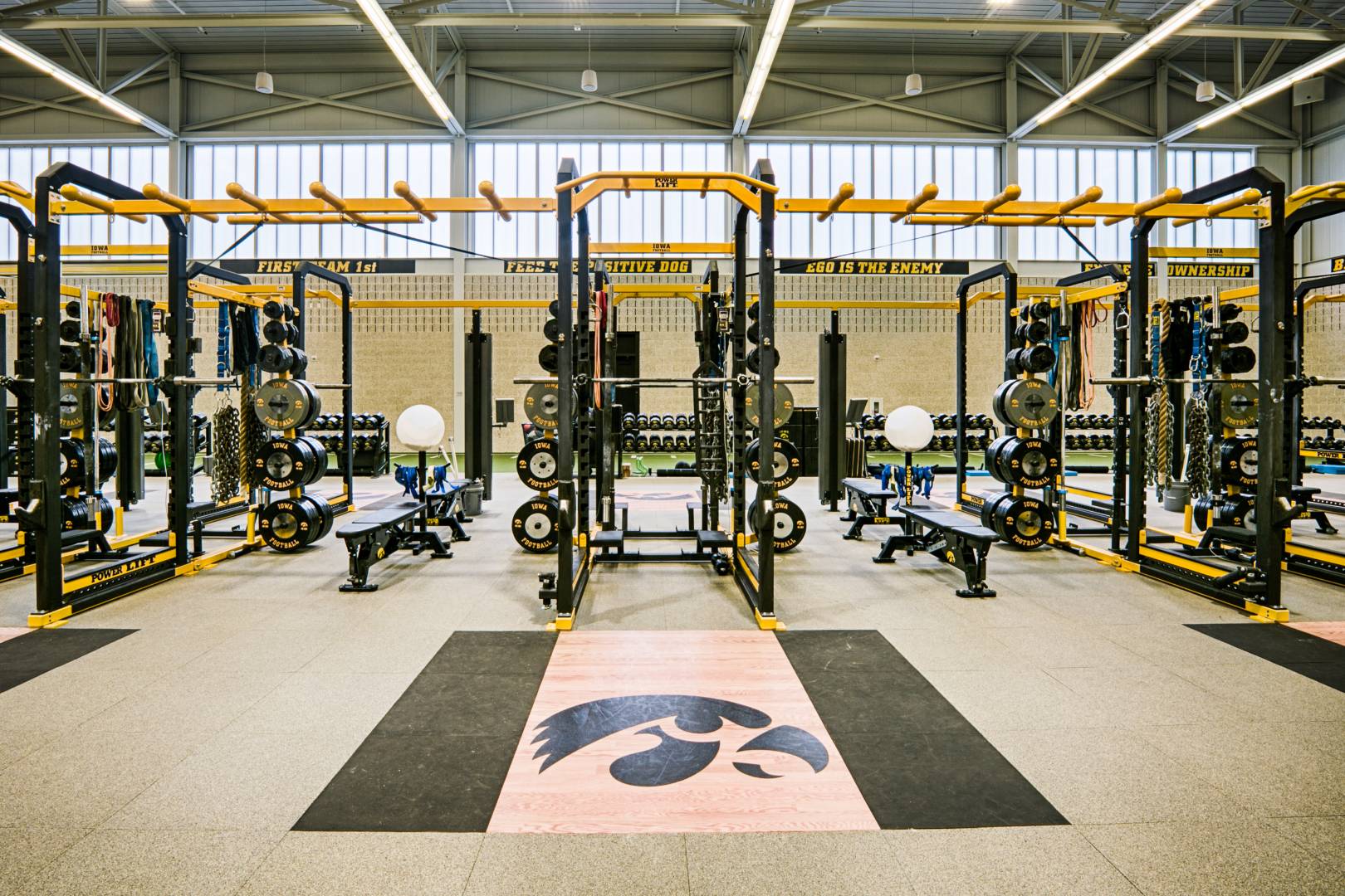 University of Iowa Gym Installation Power Lift